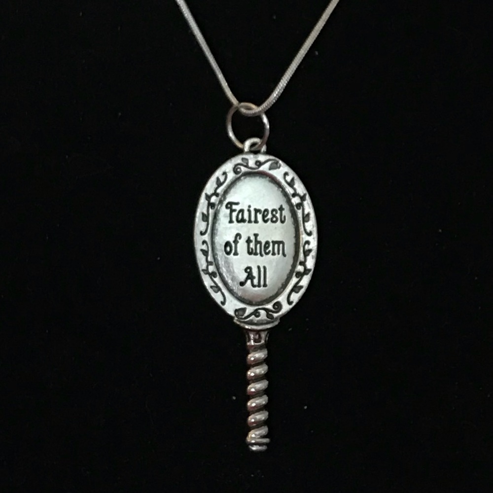 Evil Queen’s Magic Mirror Charm Necklace Handmade